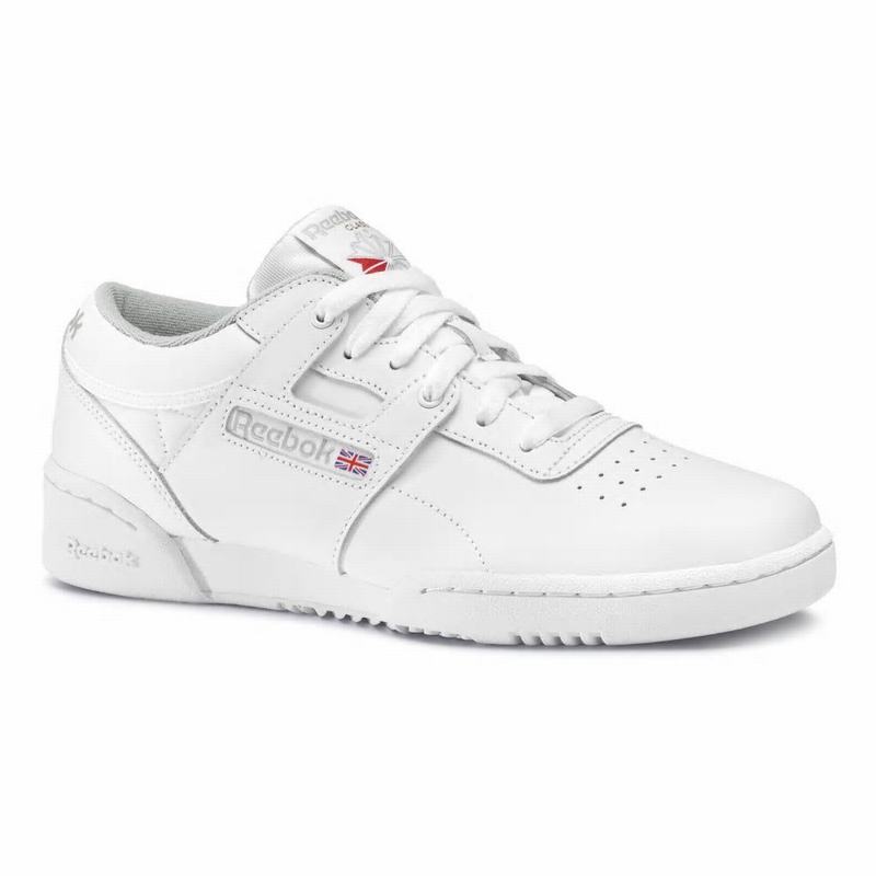 Tenisi Reebok Workout Low Dama Albi/Gri Romania RT5296WJ
